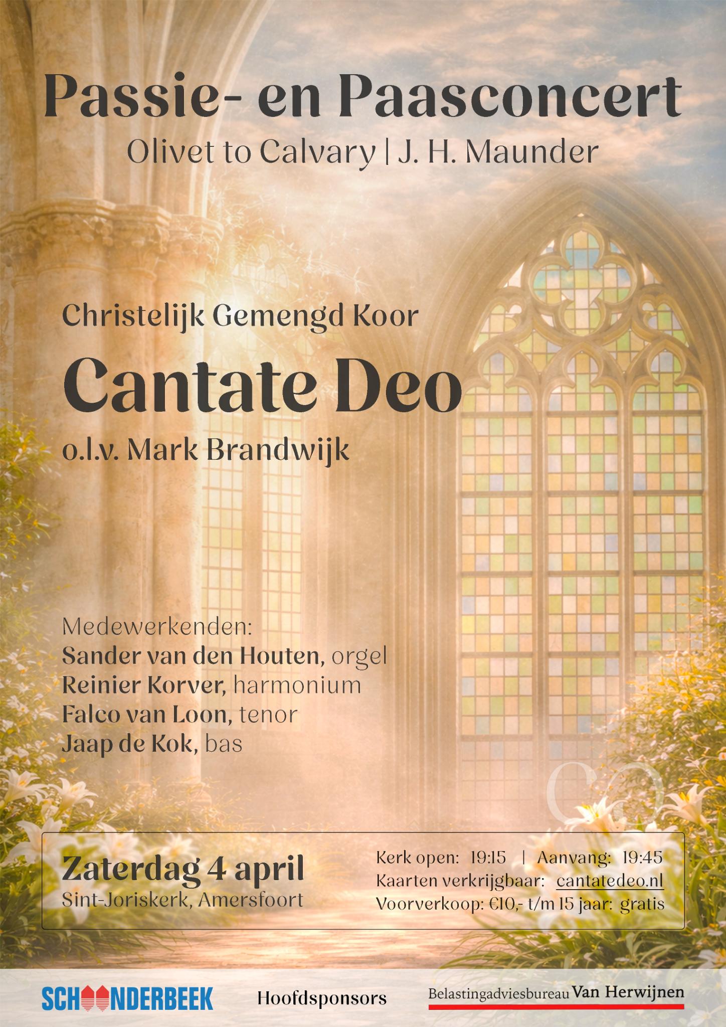 Passie- en Paasconcert – Cantate Deo